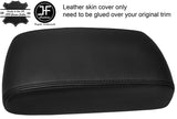 BLACK STITCHING ARMREST REAL LEATHER COVER FOR SUBARU TRIBECA B9 2008-2014