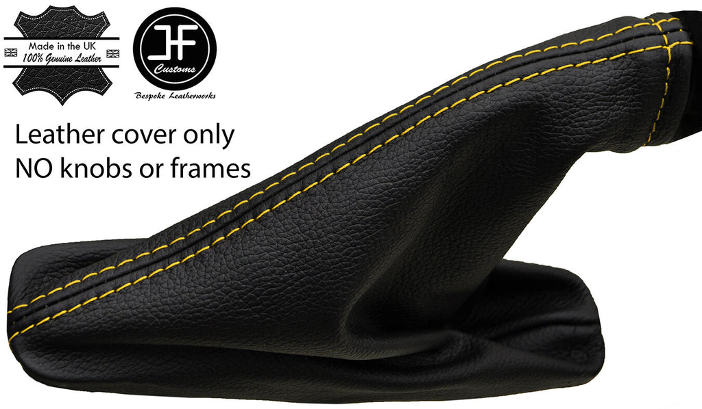 YELLOW STITCHING LEATHER HANDBRAKE GAITER FITS VAUXHALL OPEL ASTRA K MK7 2016+