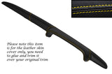 YELLOW STITCH TOP DASH DASHBOARD LEATHER SKIN COVER FITS FORD ESCORT MK2 MEXICO