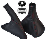 RED STITCH LEATHER GEAR HANDBRAKE GAITER FITS VAUXHALL OPEL ASTRA MK3 F 91-97