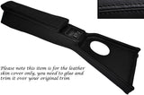 BLACK STITCH CENTRE CONSOLE COVER&ARMREST LEATHER SKIN COVERS FITS MG MGB 72-80