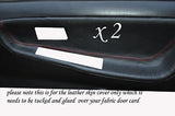 RED STITCH FITS NISSAN 200 SX S13 88-93  2 X DOOR CARD TRIM COVERS ONLY