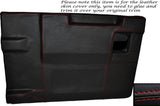 RED STITCH REAR TAILGATE DOOR CARD SKIN COVER FITS LAND ROVER DEFENDER 83-14