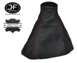 RED STITCH FITS MERCEDES SPRINTER MK2 II 2006-2015 BLACK GEAR GAITER LEATHER