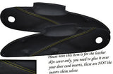 YELLOW STITCH FITS LOTUS ELISE EXIGE S1 96-01 2X DOOR CARD INSERT LEATHER COVERS