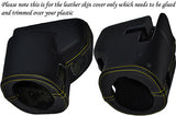 YELLOW STITCH FITS NISSAN SKYLINE R33 92-98 GTS GTST STEERING WHEEL SHROUD COVER