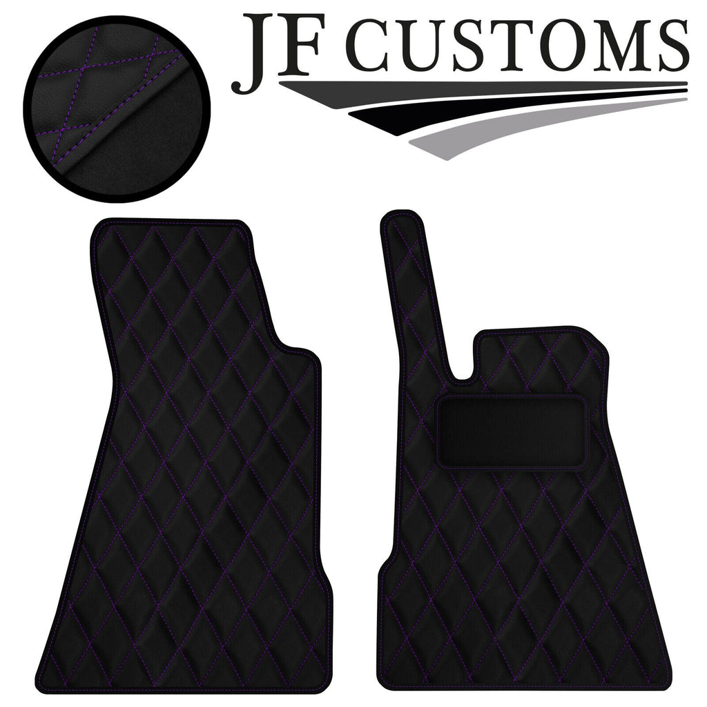 PURPLE DIAMOND VINYL 2X TAILORED FLOOR CARPETS FOR SMART ROADSTER 03-07 JF1