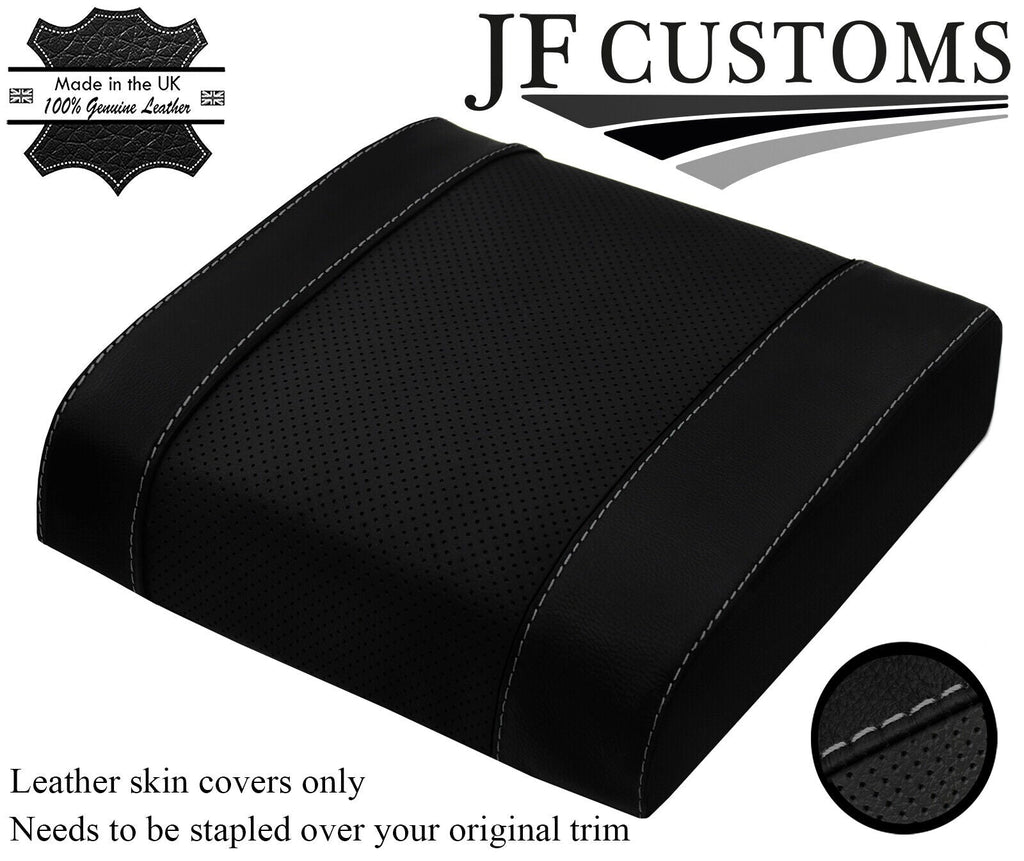 GREY STITCH CONSOLE CUBBY BOX LID COVER FOR LAND ROVER DEFENDER 07-16 DSG2