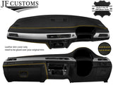 YELLOW STITCH DASH DASHBOARD REAL LEATHER COVER FOR BMW 3 SERIES E90 E91 E92 E93