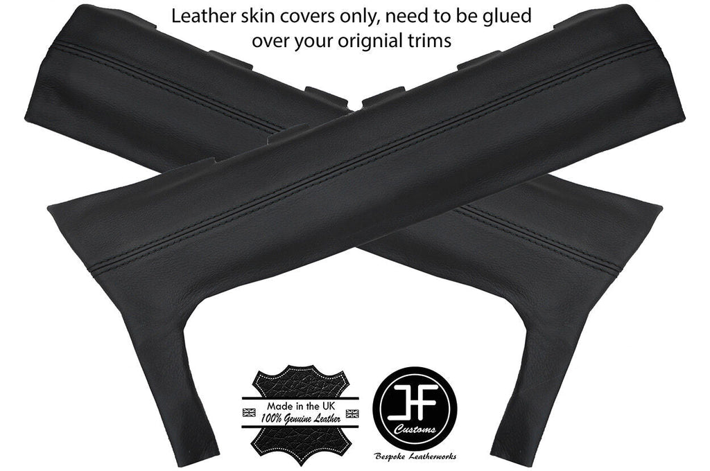 BLACK STITCH FOR LANCIA MONTECARLO SCORPION 2 X A POST PILLAR COVERS CUSTOM NEW