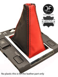 BLACK & RED REAL LEATHER MANUAL GEAR GAITER FITS SUZUKI GRAND VITARA 06-13