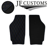 BLUE DIAMOND STITCH VINYL 4XTAILORED FLOOR CARPET FOR VW FOX 06-20 JF1