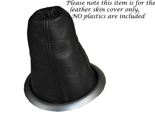 FITS BLACK STITCHING LEATHER GEAR GAITER COVER FITS SUZUKI SX4 2006-2013