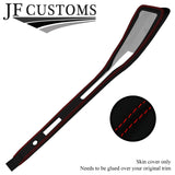 RED STITCH SUEDE TOP CENTRE CONSOLE TRIM SKIN COVER FITS LOTUS EVORA 09-18