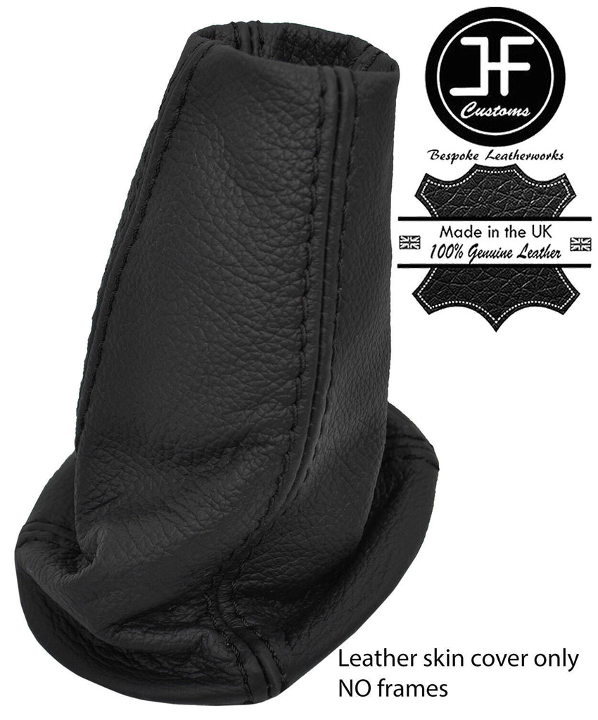 BLACK STITCH TOP GRAIN REAL LEATHER GEAR GAITER FOR LOTUS ELISE EXIGE S2 04-06