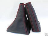 FITS NISSAN SKYLINE GTR GTS R32 LEATHER GAITERS RED STITCH CUSTOM NEW MADE IN UK