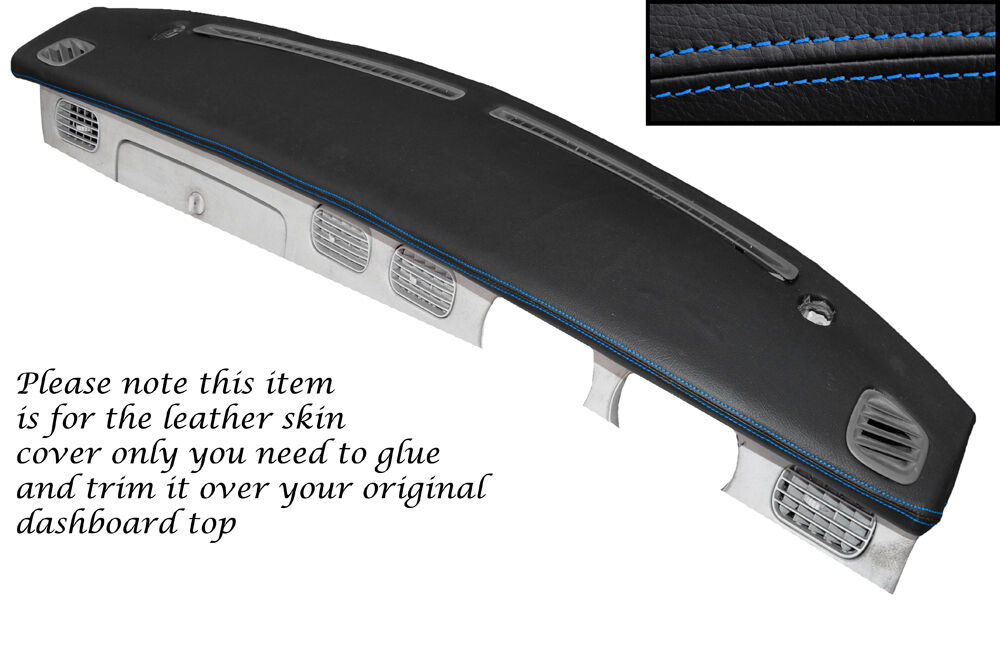 BLUE STITCH TOP DASH DASHBOARD LEATHER SKIN COVER FITS NISSAN FIGARO CUSTOM NEW