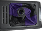 purple & black  FITS VW VOLKSWAGON CORRADO 88-95 LEATHER GEAR GAITER 2 TONE