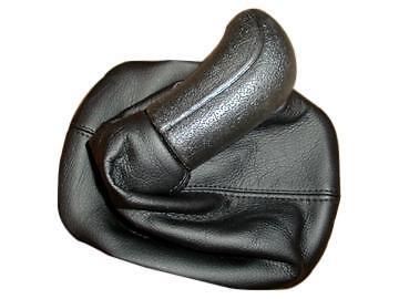 FITS SKODA OCTAVIA BLACK GAITER REAL LEATHER NEW 96-2004 CUSTOM NEW MADE IN UK