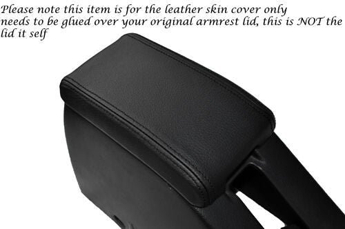 BLACK STITCH FITS NISSAN PULSAR GTIR GTI R RNN14 LEATHER ARMREST SKIN COVER