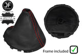 RED STITCH LEATHER AUTOMATIC GEAR+FRAME FOR MINI COUNTRYMAN PACEMAN R60 R61