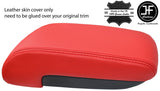 RED GENUINE REAL LEATHER ARMREST LID COVER FITS MITSUBISHI OUTLANDER 03-06
