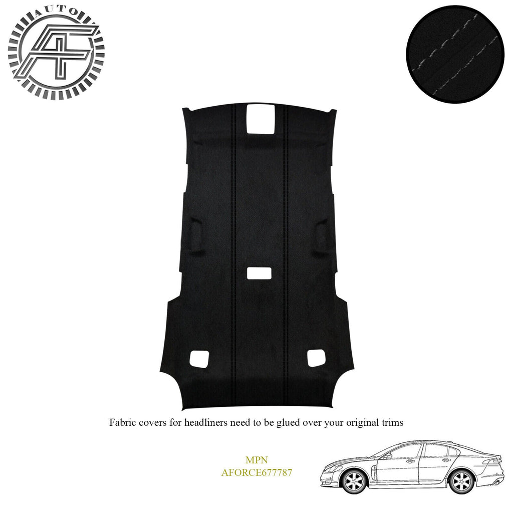 LUXE SUEDE HEADLINER COVER FITS JAGUAR XF X250 2008-2015 CUSTOM NEW MADE IN UK