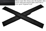 BLACK STITCH 2X DOOR CAPPINGS LEATHER SKIN COVERS FITS MG MGB GT DOOR 1966-1970