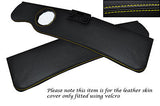 YELLOW STITCH FITS ALFA ROMEO GTV SPIDER 916 95-99 2X SUN VISORS LEATHER COVER