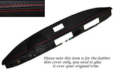 RED STITCHING TOP DASH DASHBOARD LEATHER SKIN COVER FITS TRABANT 601 CUSTOM NEW