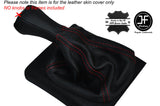 RED STITCH LEATHER GEAR KNOB GAITER SKIN COVER FITS VW GOLF MK3 III 1991-1998