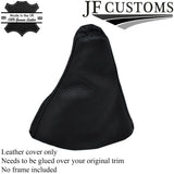 BLACK STITCH REAL LEATHER MANUAL GEAR GAITER FITS TOYOTA VERSO 2013-2017