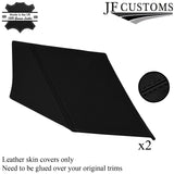 BLACK STITCH LEATHER 2X REAR D PILLAR COVERS FOR FORD MONDEO MK5 15-18 ESTATE