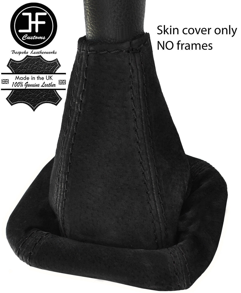 BLACK STITCHING REAL SUEDE MANUAL GEAR GAITER FITS OPTARE ALERO BUS 2001-2008