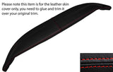 RED STITCH TOP DASH DASHBOARD LEATHER SKIN COVER FITS JAGUAR E TYPE CUSTOM NEW