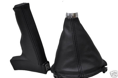 FITS AUDI TT GEAR + HANDBRAKE GAITER  BLACK STITCH 07+ CUSTOM NEW MADE IN UK