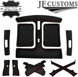 RED STITCH ITALIAN LEATHER COVERS FOR NISSAN 300ZX Z32 TOP RECOVERY KIT