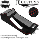 RED STITCH LEATHER CENTRE CONSOLE COVER FOR BMW E46 COUPE ARMREST MODEL ONLY