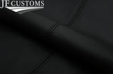 BLACK STITCH 2X FRONT DOOR TRIM ARMREST COVERS FOR JAGUAR X-TYPE 01-09 JF2