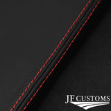 RED STITCH 2X CENTER CONSOLE SIDE TRIM COVER FOR JENSEN INTERCEPTOR MK2 69-76