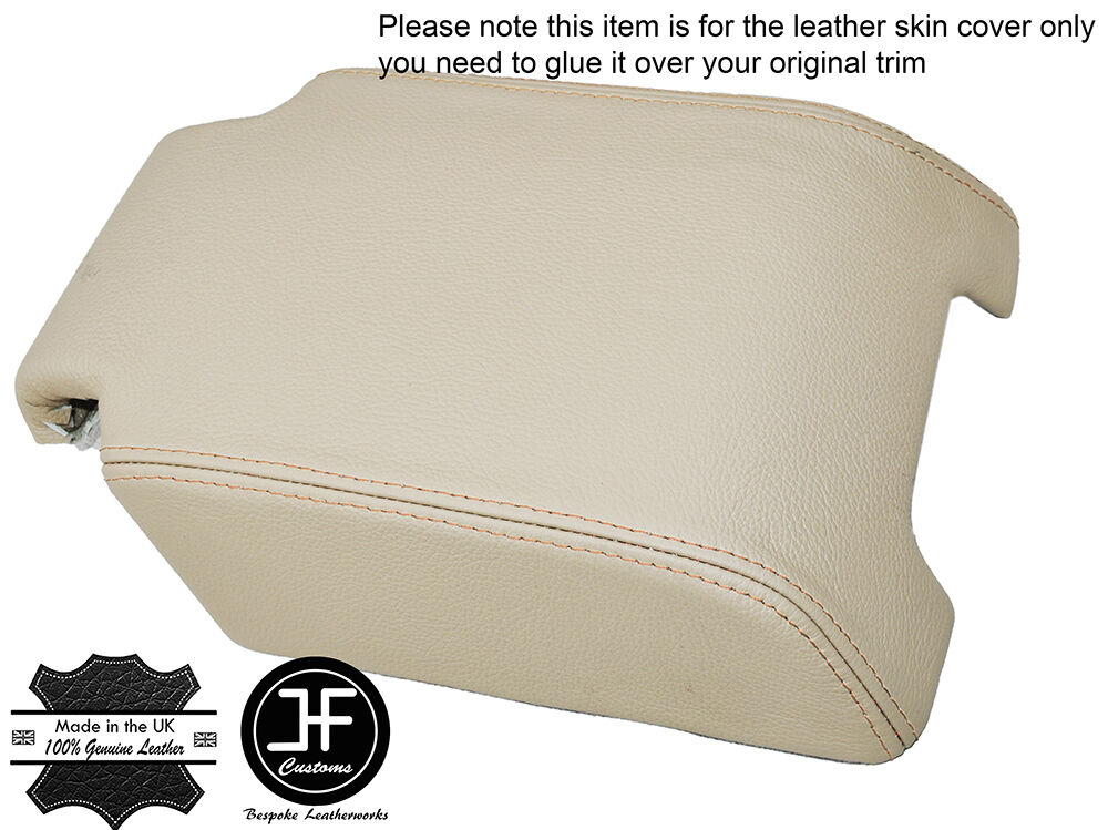 BEIGE LEATHER BEIGE ST ARMREST COVER FOR LANDROVER DISCOVERY 3 4 LR3 LR4 04-15