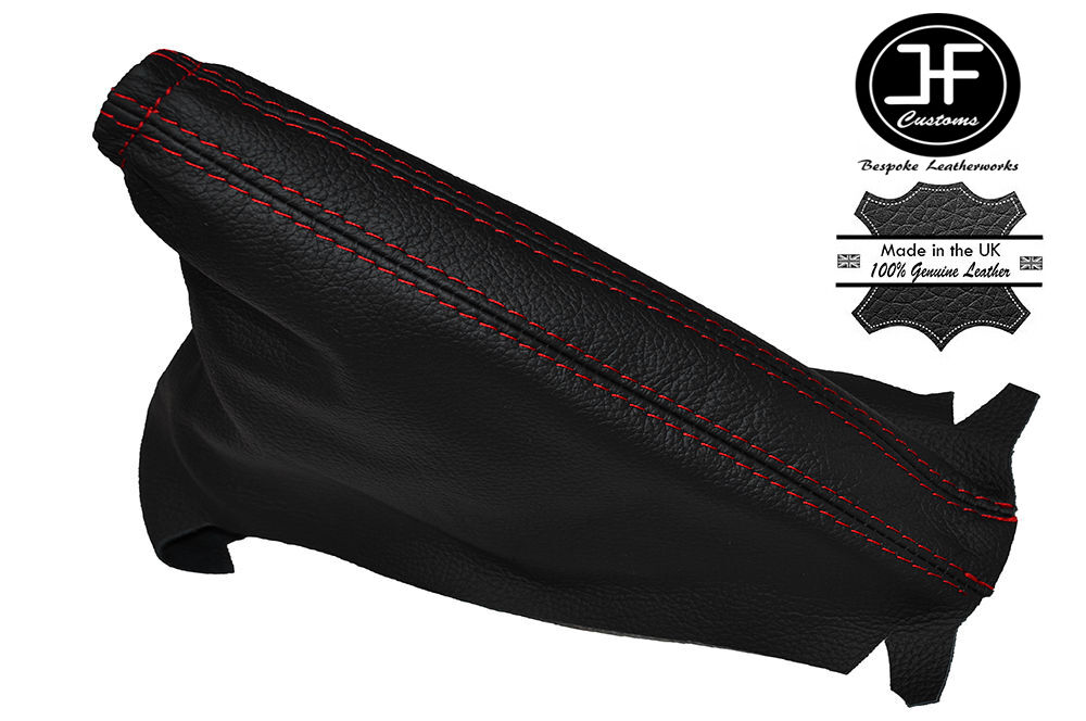 RED STITCHING LEATHER HANDBRAKE GAITER FITS VAUXHALL CORSA C 2000-2006