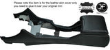 GREY STITCHING CENTRE CONSOLE & ARMREST LEATHER COVERS FITS BMW E39 1996-2003