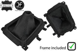 BLACK STITCH LEATHER GEAR GAITER+PLASTIC FRAME FITS MAZDA MX5 MK1 MIATA 89-97