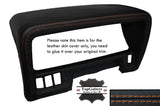 ORANGE STITCHING SPEEDO HOOD TRIM LEATHER SKIN COVER FITS NISSAN PATROL Y60
