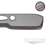 D RED STITCH L GREY SUEDE TOP DASH DASHBOARD COVER FITS FORD MUSTANG 1964-1965