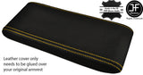 YELLOW STITCHING REAL LEATHER ARMREST LID COVER FITS PORSCHE 924 944 968 86-92
