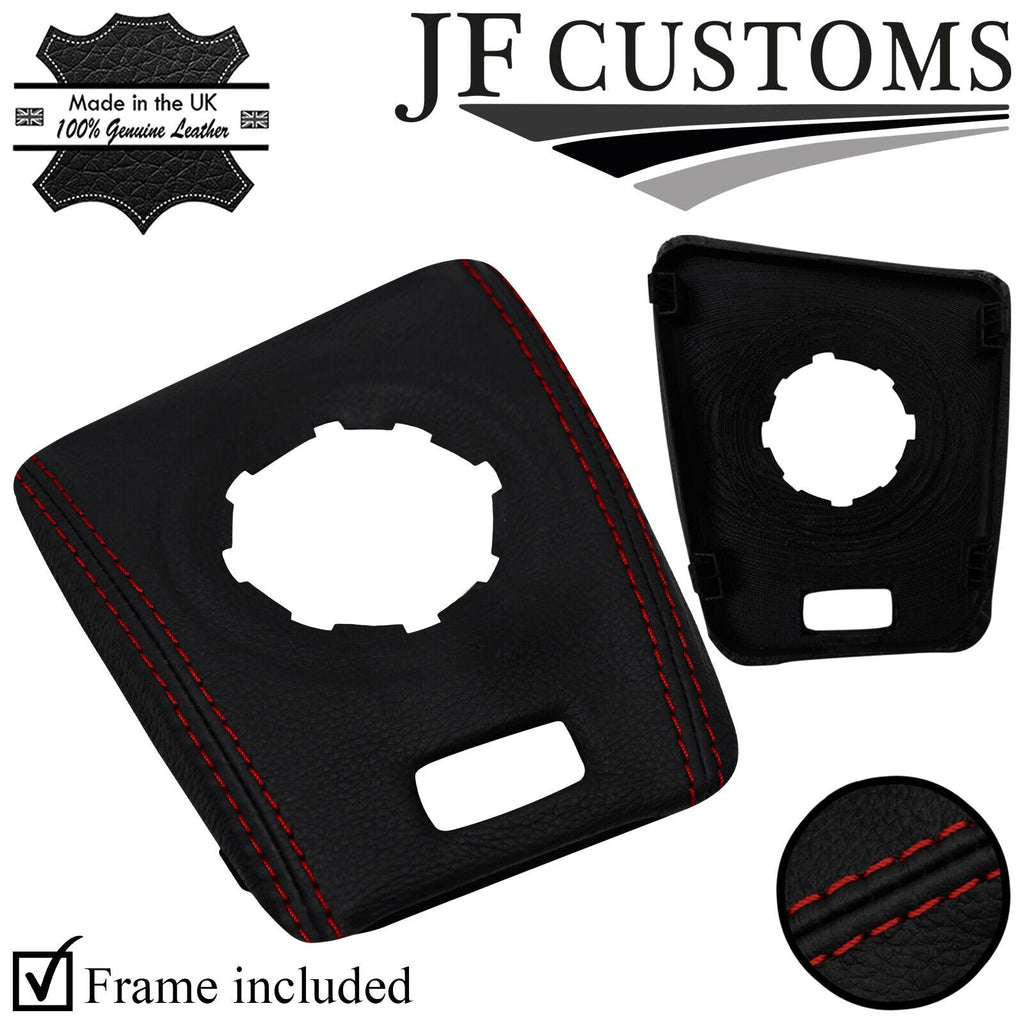 D RED STITCH LEATHER SMG AUTOMATIC GEAR SURROUND TRIM FOR BMW E46 99-05