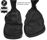 BLACK STITCH LEATHER MANUAL GEAR GAITER OVER RUBBER FITS MERCEDES ATEGO 823