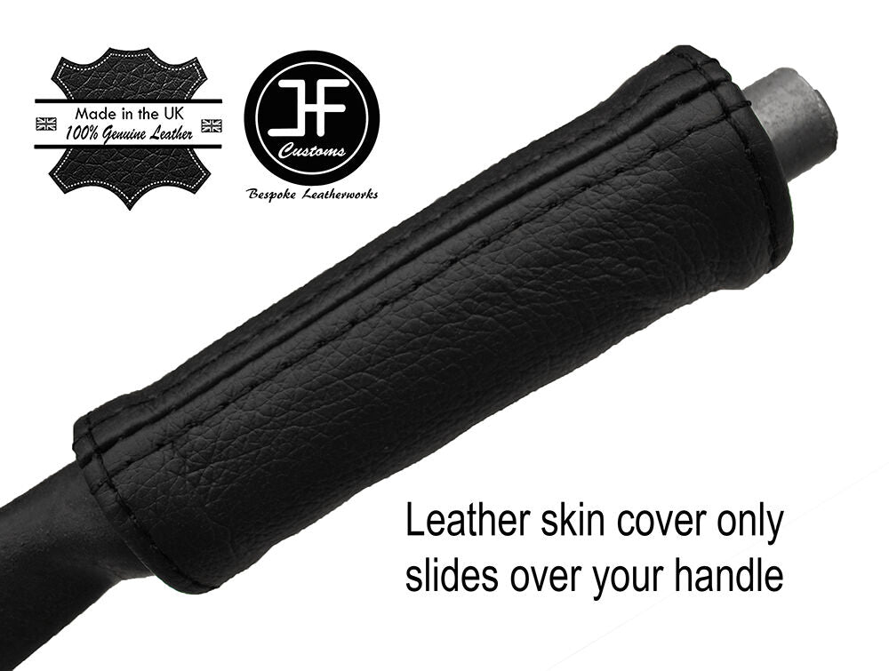 BLACK STITCH HANDBRAKE HANDLE LEATHER COVER FITS LANCIA BETA HPE 1976-1984